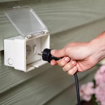 Fonte de alimentação Philips Outdoor 40W, fonte de alimentação para iluminação, preto, plástico, jardim, terraço, IP67, II
