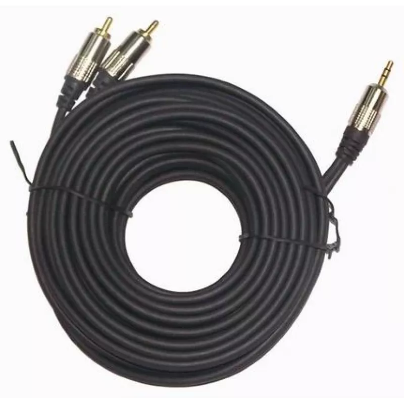 GEMBIRD cabo estéreo 3,5 mm para 2xRCA macho, 1,5 m - conectores dourados
