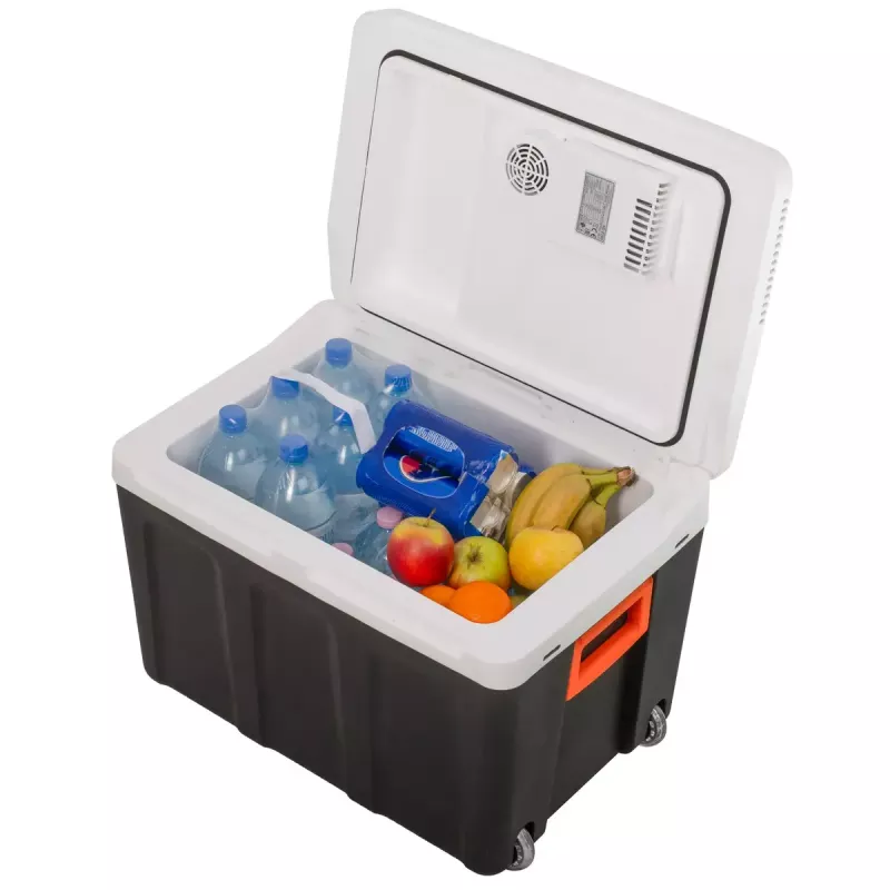 Arca frigorífica portátil Adler AD 8090 — 40 L frigorífica de automóvel 12 V, refrigeração Peltier, ligação à rede 220–240 V, rodas