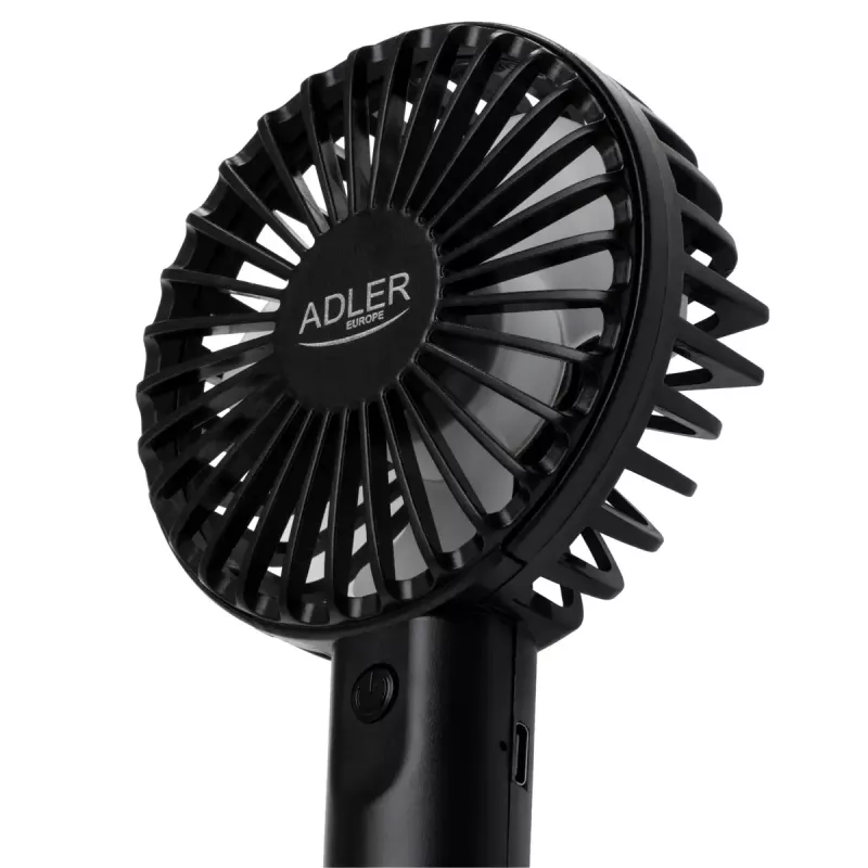 Ventilador de mesa Adler AD 7338 Mini USB — 7 cm de diâmetro, 3 velocidades, preto