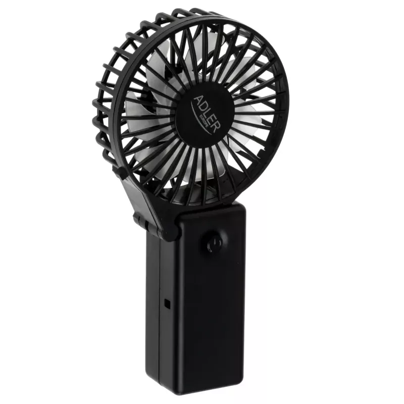 Ventilador de mesa Adler AD 7336 – mini ventilador dobrável, 6,5 cm de diâmetro, 1 velocidade, preto