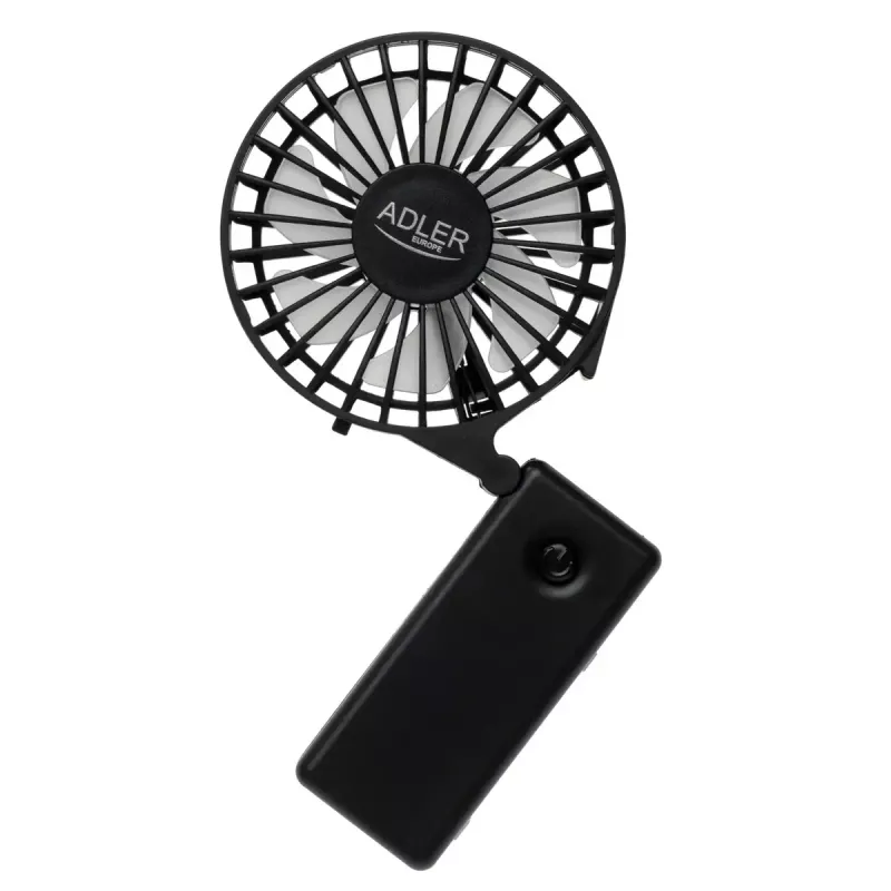 Ventilador de mesa Adler AD 7336 – mini ventilador dobrável, 6,5 cm de diâmetro, 1 velocidade, preto