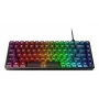Teclado mecânico gaming Lenovo Legion K510 Mini Pro 75% US-Inglês, 84 teclas, RGB, USB, cabo de 1,8 m, preto/transparente