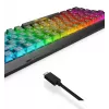 Teclado mecânico gaming Lenovo Legion K510 Mini Pro 75% US-Inglês, 84 teclas, RGB, USB, cabo de 1,8 m, preto/transparente
