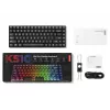 Teclado mecânico gaming Lenovo Legion K510 Mini Pro 75% US-Inglês, 84 teclas, RGB, USB, cabo de 1,8 m, preto/transparente