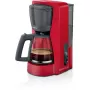 Máquina de café de filtro Bosch TKA2M114 — depósito de água de 1,25 l, 15 chávenas, vermelho