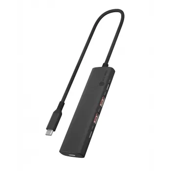 ICY BOX IB-HUB1437-CPD com fios USB 3.2 Gen 2 (3.1 Gen 2) Type-C preto