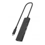 ICY BOX IB-HUB1437-CPD com fios USB 3.2 Gen 2 (3.1 Gen 2) Type-C preto
