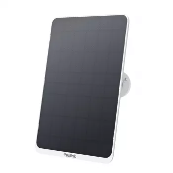 Painel solar Reolink SP3-W 12W 6V USB-C IP65 exterior, 360° horizontal, 90° vertical, cabo de 4 m, tecnopolímero, branco