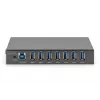 DIGITUS HUB USB 3.0 - 7 portas - Industrial Metal PSU 15-kV ESD Table Wall DIN Rail mount
