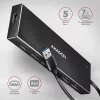 Axagon HUE-F7A 7x USB 3.2 Gen 1 ALU FLAT Hub micro power IN 1m USB-A USB 3.2 Gen 1 (3.1 Gen 1) Type-A 5000 Mbit/s preto