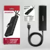 Axagon HUE-F7A 7x USB 3.2 Gen 1 ALU FLAT Hub micro power IN 1m USB-A USB 3.2 Gen 1 (3.1 Gen 1) Type-A 5000 Mbit/s preto