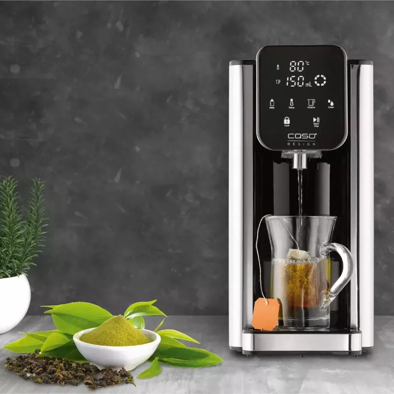 Caso Hot 7 Turbo Dispensador de água quente, 2,7 L, 2200-2600 W, preto/aço inoxidável