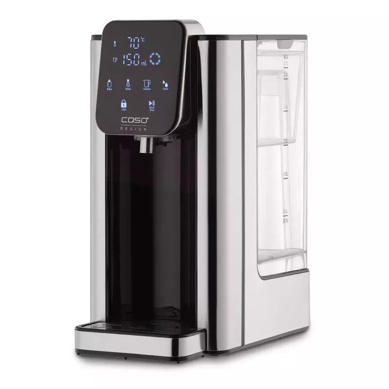 Caso Hot 7 Turbo Dispensador de água quente, 2,7 L, 2200-2600 W, preto/aço inoxidável
