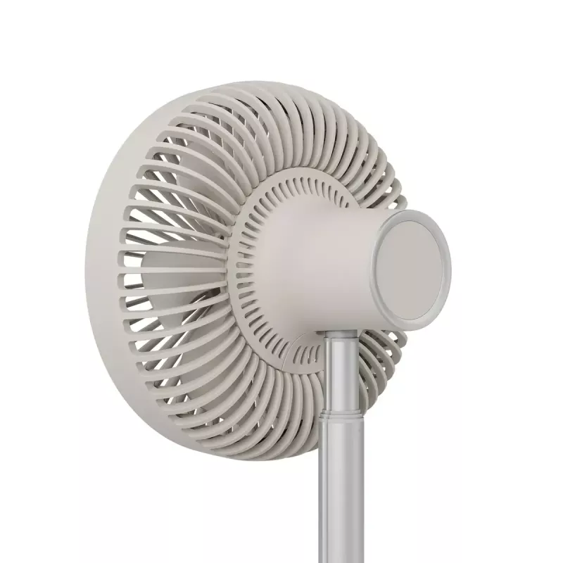 Ventilador de pé Duux Rize Flex 21 cm, 4 velocidades, oscilação, 10 W, greige