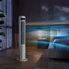 Ventilador de torre Duux Elevate DXTF02 — diâmetro 29 cm, 12 velocidades, oscilação, 4–40 W, branco