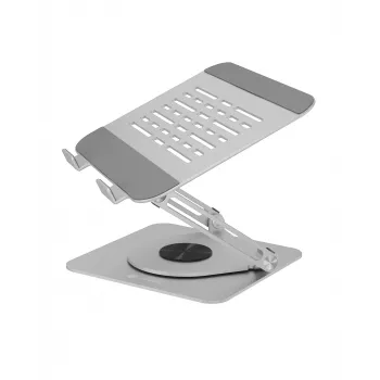 Suporte para portátil RAIDSONIC IB-NH300-R, alumínio, prateado, compatível com 17