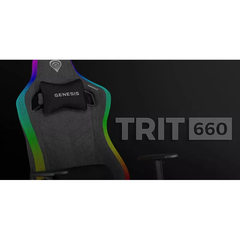 Cadeira gaming para PC GENESIS TRIT 660 assento acolchoado peso máx. 150 kg