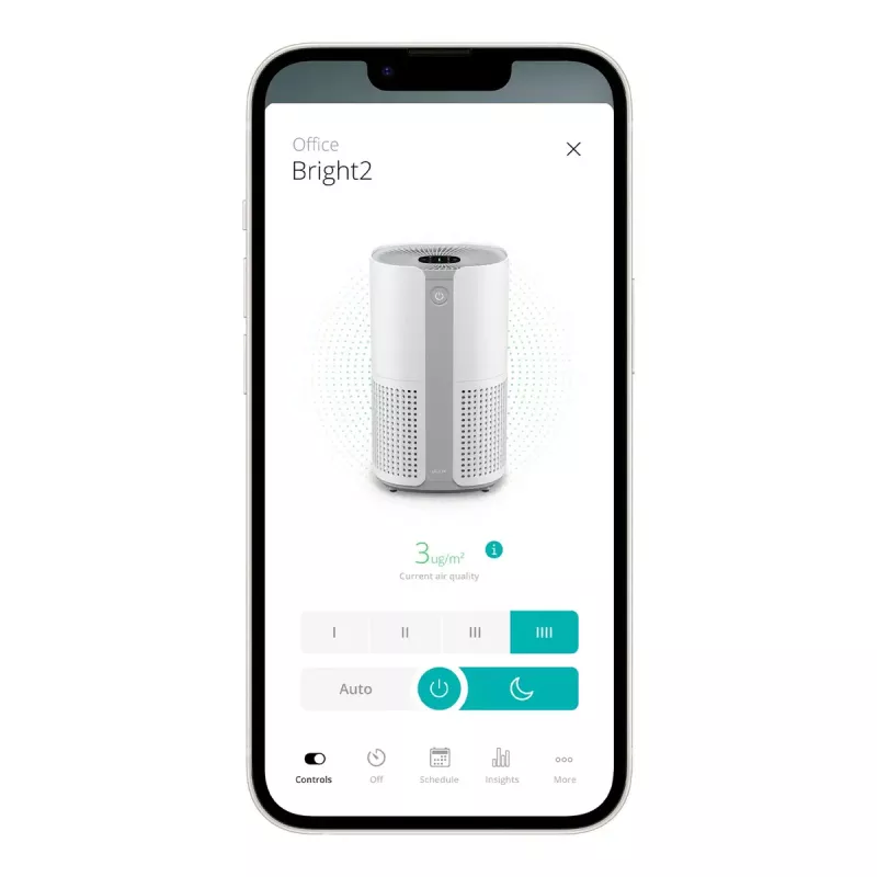 Purificador de ar Duux Smart Air Purifier Bright 2 — 22 W, para espaços até 42 m²