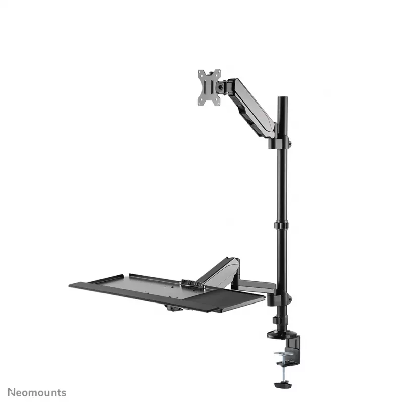 Estação de trabalho sentado/em pé para secretária Neomounts DS90-325BL1 9 kg ajuste de altura