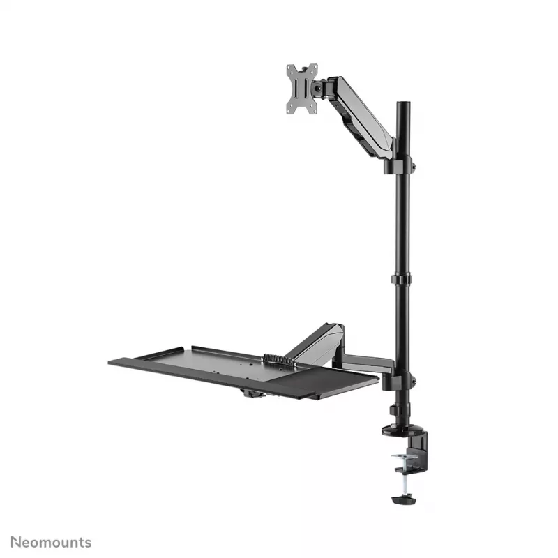 Estação de trabalho sentado/em pé para secretária Neomounts DS90-325BL1 9 kg ajuste de altura