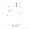 Suporte de mesa para TV Neomounts DS42-430BL12 máx 50 kg 23-43