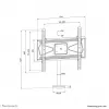 Suporte de mesa para TV Neomounts DS42-430BL14 máx. 50 kg 32-55