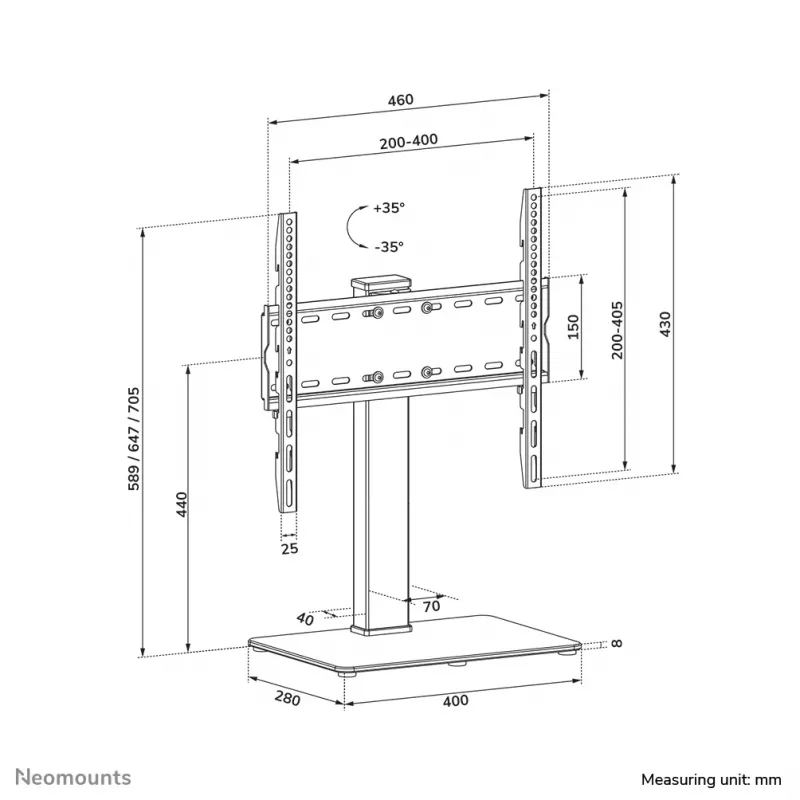 Suporte de TV Neomounts DS45-430BL14 32-55