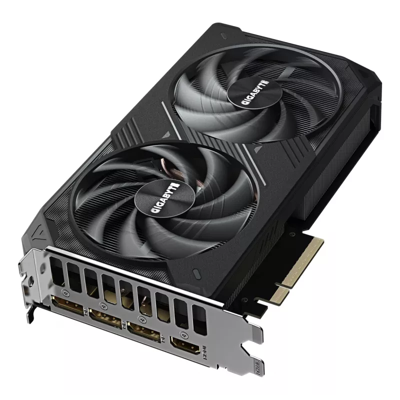Placa gráfica GIGABYTE GeForce RTX 5060 Ti WINDFORCE OC 16G – 16 GB GDDR7, 128 Bit, PCI-E 5.0, 2587 MHz de frequência do núcleo, 3 x DisplayPort, 1 x HDMI, GV-N506TWF2OC-16GD