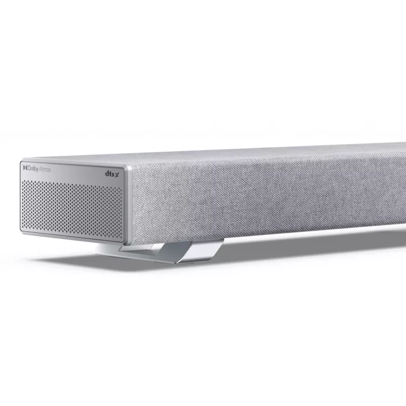 Sharp HT-SBW53121(SL) 3.1.2 Dolby Atmos/DTS:X barra de som com subwoofer sem fios, 550 W, Bluetooth, prateada