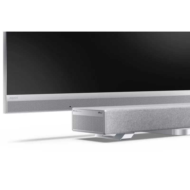 Sharp HT-SBW53121(SL) 3.1.2 Dolby Atmos/DTS:X barra de som com subwoofer sem fios, 550 W, Bluetooth, prateada