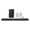 Sharp HT-SBW55121(BK) 5.1.2 Dolby Atmos/DTS:X barra de som com subwoofer sem fios, 650 W, Bluetooth, preta