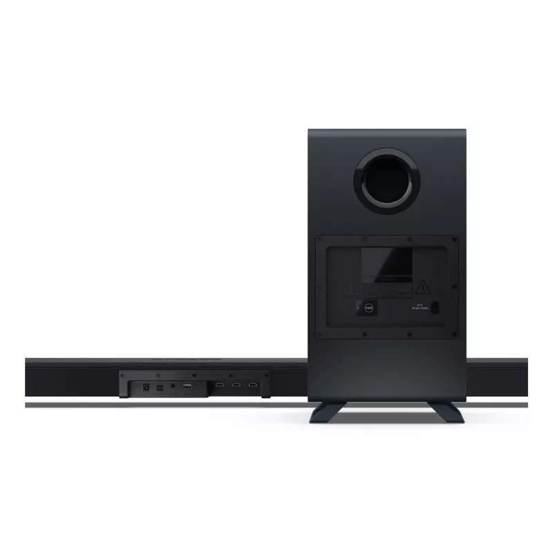 Sharp HT-SBW55121(BK) 5.1.2 Dolby Atmos/DTS:X barra de som com subwoofer sem fios, 650 W, Bluetooth, preta