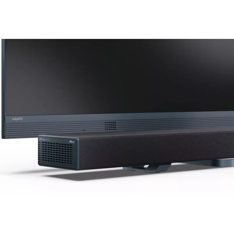 Sharp HT-SBW55121(BK) 5.1.2 Dolby Atmos/DTS:X barra de som com subwoofer sem fios, 650 W, Bluetooth, preta