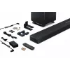 Sharp HT-SBW55121(BK) 5.1.2 Dolby Atmos/DTS:X barra de som com subwoofer sem fios, 650 W, Bluetooth, preta
