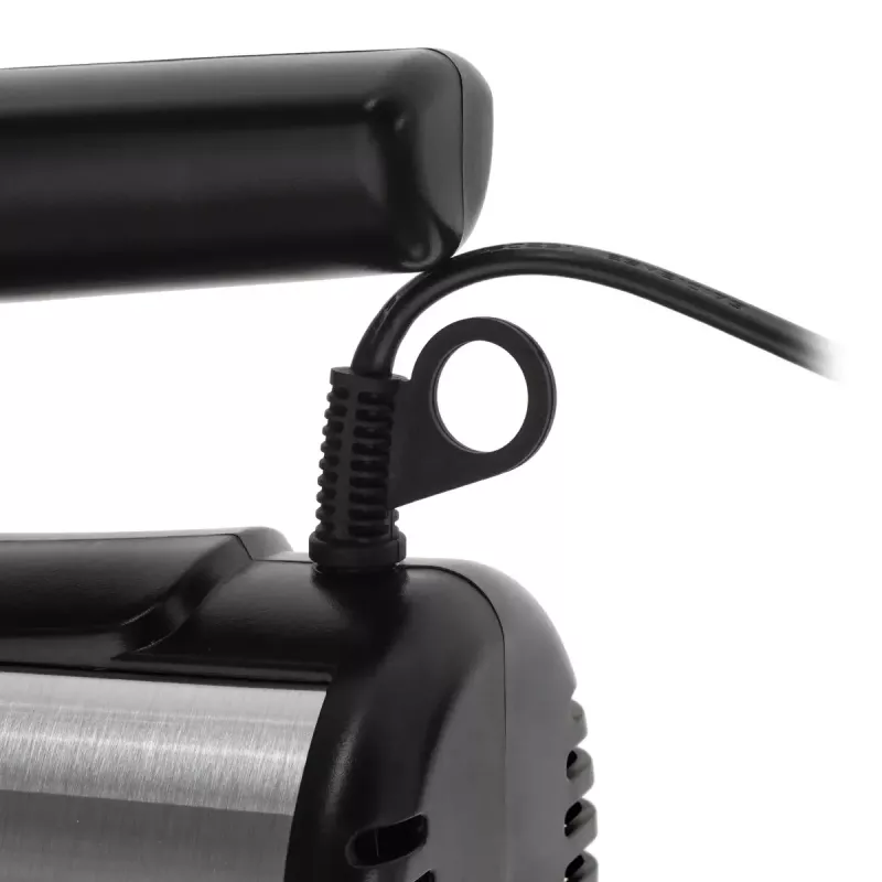 Batedeira de mão Adler AD 4232 — 900 W, 5 velocidades + turbo, acessórios em aço inoxidável, preto/prateado