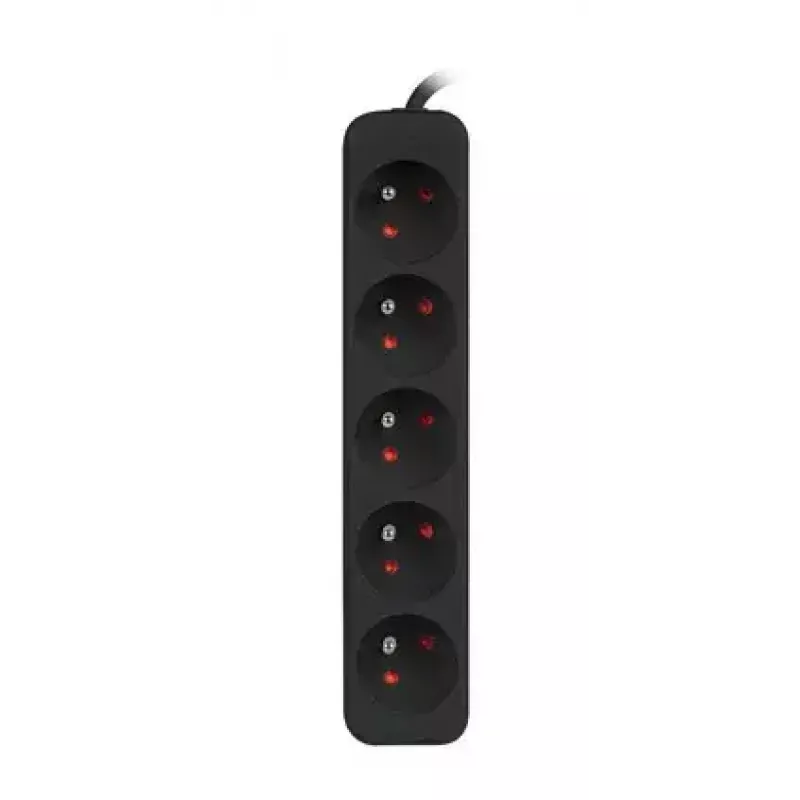 Extensão de energia Lanberg PS0-05E-0100-IEC-BK