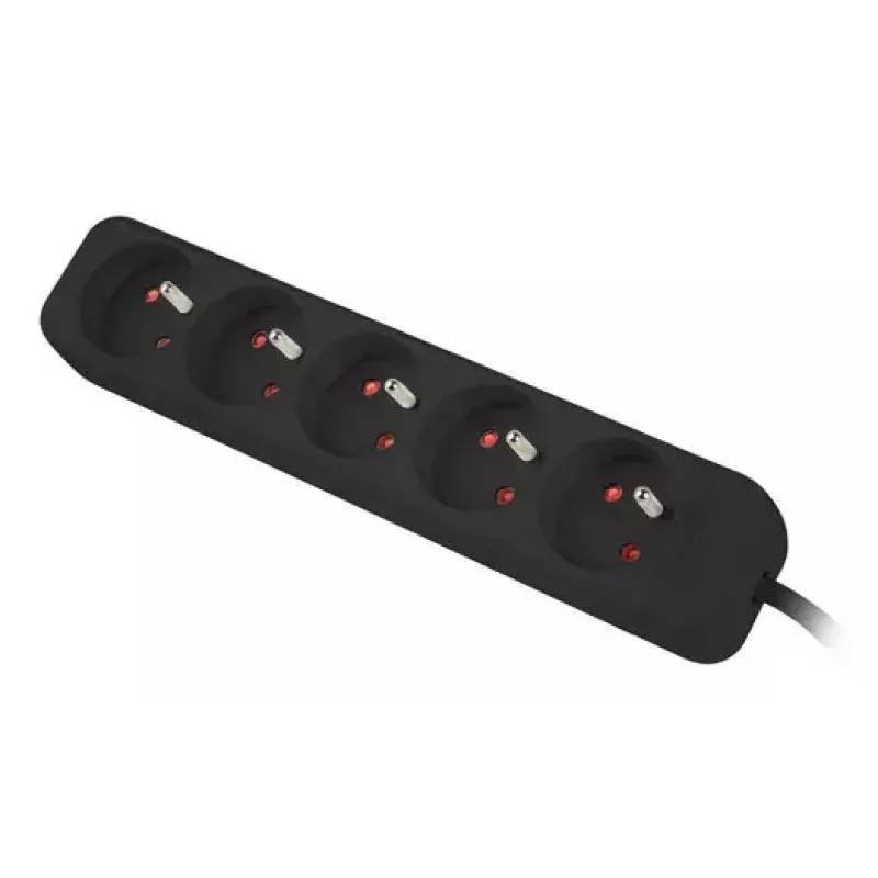 Extensão de energia Lanberg PS0-05E-0100-IEC-BK