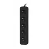 Extensão de energia Lanberg PS0-05E-0100-IEC-BK