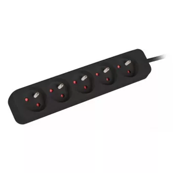 Extensão de energia Lanberg PS0-05E-0100-IEC-BK