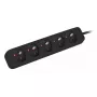 Extensão de energia Lanberg PS0-05E-0100-IEC-BK