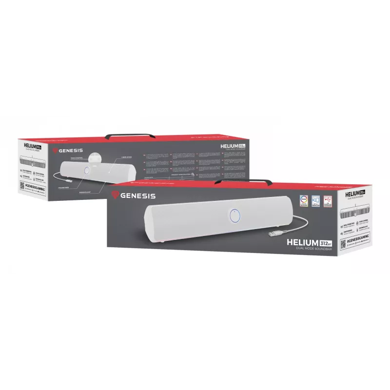 Coluna soundbar GENESIS NCS-2305 Branco 2.0 canais 10 W