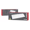 Teclado mecânico GENESIS THOR 404, tamanho completo USB, QWERTY Inglês, retroiluminação RGB, branco