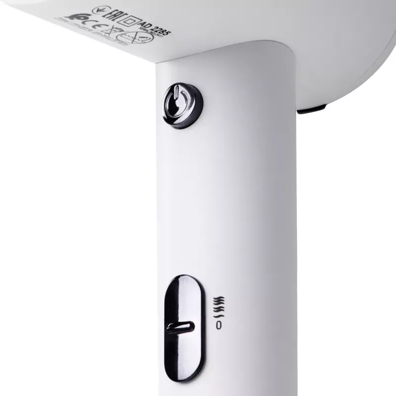 Secador de cabelo de parede Adler AD 2285 — 2000 W, 3 níveis de temperatura, nível frio, branco