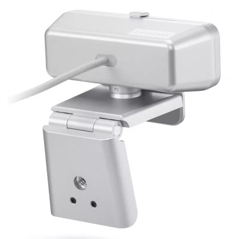 Webcam Lenovo 310 Full HD 1920x1080 30fps USB 2.0 branco, suporte com clipe