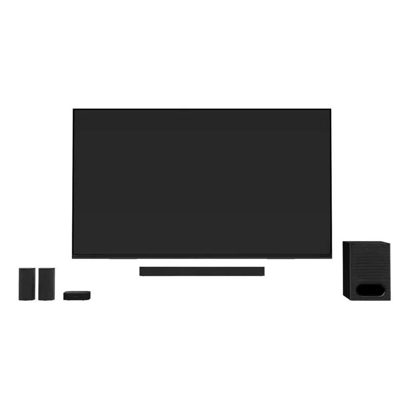 Sistema de soundbar 5.1 canais Sony HT-S60 preto, 1000 W, suporte Dolby Atmos e DTS:X, Bluetooth