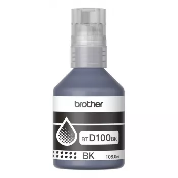 Cartucho de tinta Brother BTD100BK Original — preto, 108 ml, 7500 páginas, 56×123×55,5 mm