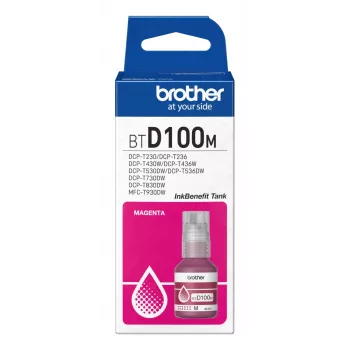 Frasco de tinta Brother BTD100M magenta Original, 48,8 ml, 5000 páginas