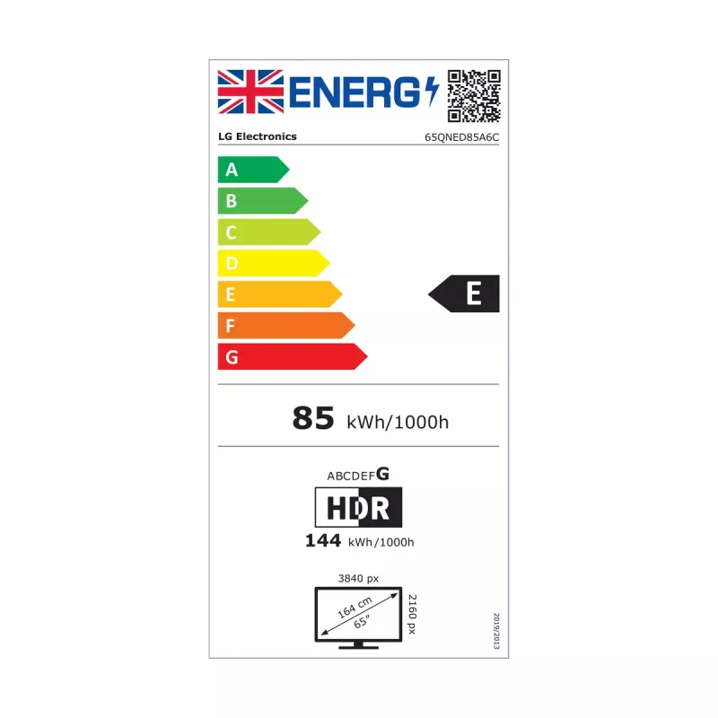 TV LG QNED AI 65QNED85A3C 165,1 cm (65 inch) 4K Ultra HD Smart TV Wi-Fi preto