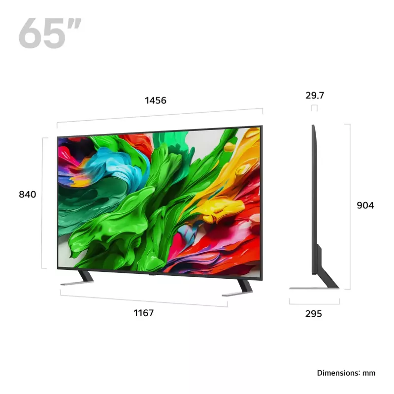 TV LG QNED AI 65QNED85A3C 165,1 cm (65 inch) 4K Ultra HD Smart TV Wi-Fi preto